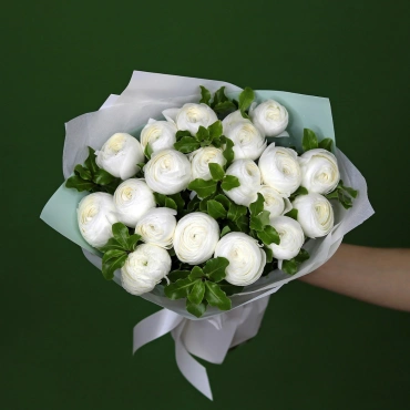Ранункулюс белый букет