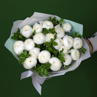 Ранункулюс белый букет