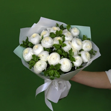 Ранункулюс белый букет