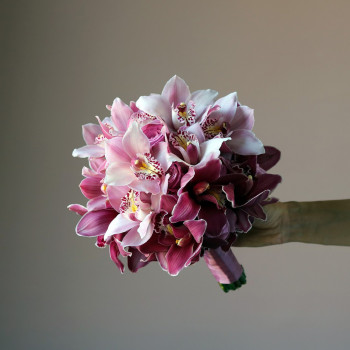 Свадебный букет из орхидеи