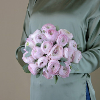 Розовые ранункулюсы букет невесты