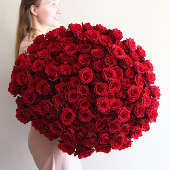 101 больших красных роз
